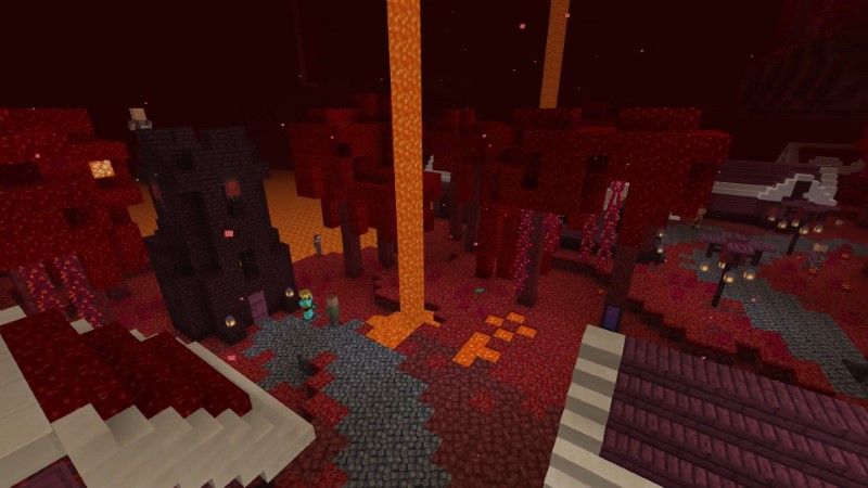 World's Largest Nether Village by Lifeboat