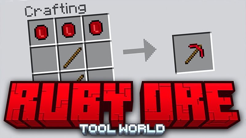 RUBY ORE Tool World on the Minecraft Marketplace by Pickaxe Studios RUBY ORE Tool World on the Minecraft Marketplace by Pickaxe Studios
