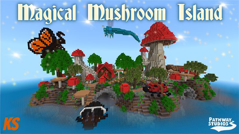 Magical Mushroom Island on the Minecraft Marketplace by Pathway Studios Magical Mushroom Island on the Minecraft Marketplace by Pathway Studios
