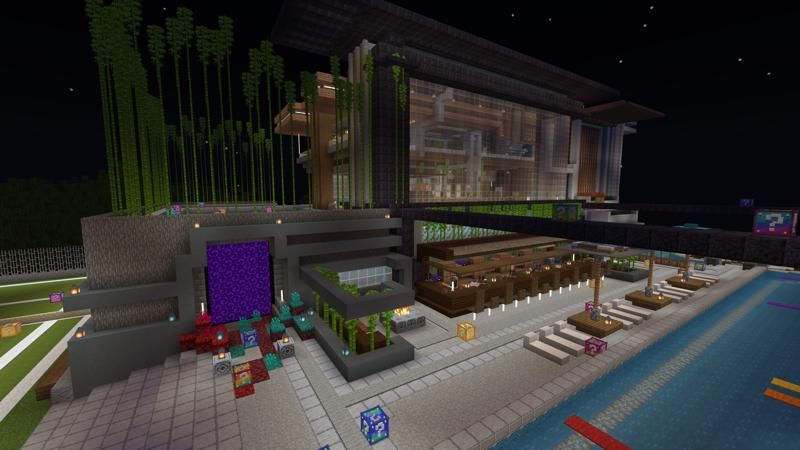 Lucky Skyblock Modern Mansion by 4KS Studios