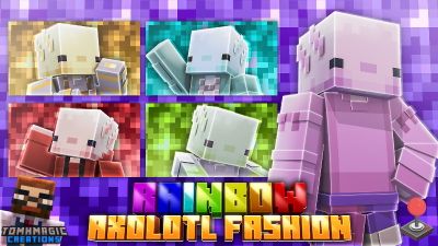 Rainbow Axolotl Fashion on the Minecraft Marketplace by Tomhmagic Creations