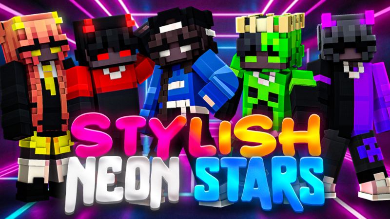 Stylish Neon Stars on the Minecraft Marketplace by Hielke Maps