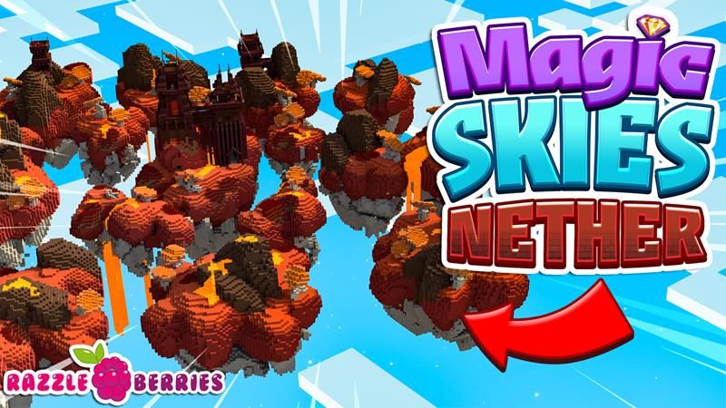 Magic Skies Nether on the Minecraft Marketplace by Razzleberries Magic Skies Nether on the Minecraft Marketplace by Razzleberries