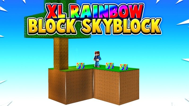 XL Rainbow Block Skyblock