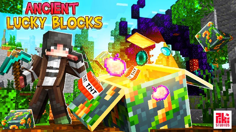 Ancient Lucky Blocks on the Minecraft Marketplace by Piki Studios Ancient Lucky Blocks on the Minecraft Marketplace by Piki Studios