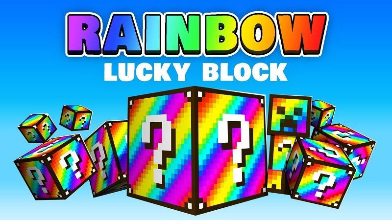 Minecraft: RAINBOW LUCKY BLOCK MOD 