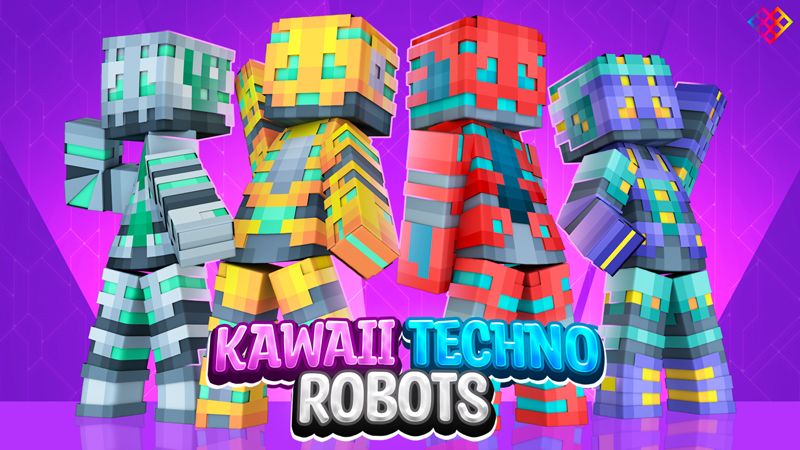 Kawaii Techno Robots on the Minecraft Marketplace by Rainbow Theory