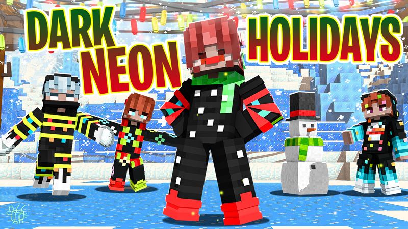 Dark Neon Holiday on the Minecraft Marketplace by Blu Shutter Bug Dark Neon Holiday on the Minecraft Marketplace by Blu Shutter Bug