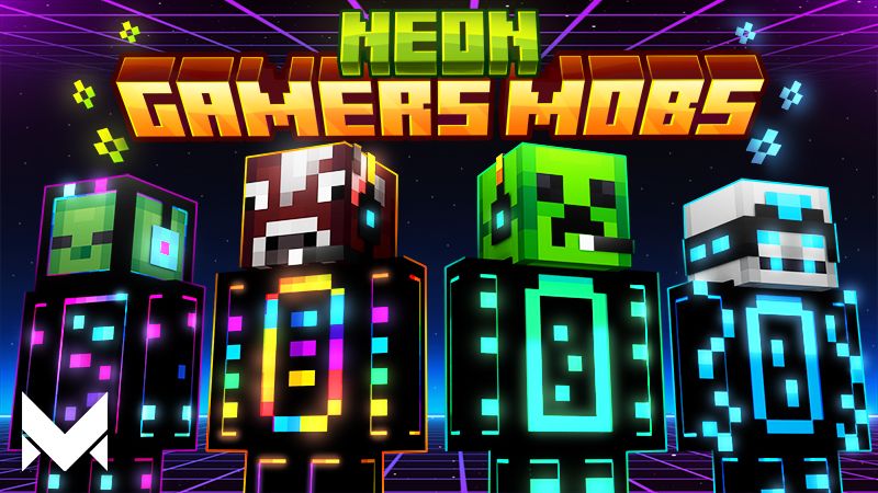 Neon Mobs Gamers on the Minecraft Marketplace by MerakiBT