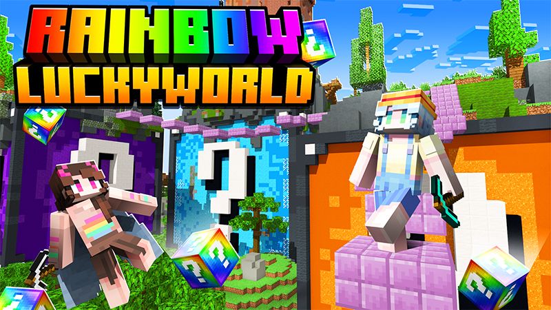 Rainbow Lucky World on the Minecraft Marketplace by Diluvian Rainbow Lucky World on the Minecraft Marketplace by Diluvian