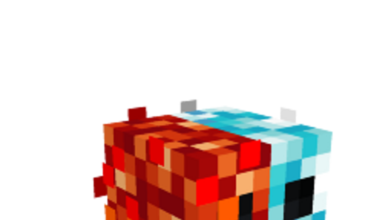 Fire and Ice Head on the Minecraft Marketplace by The Lucky Petals