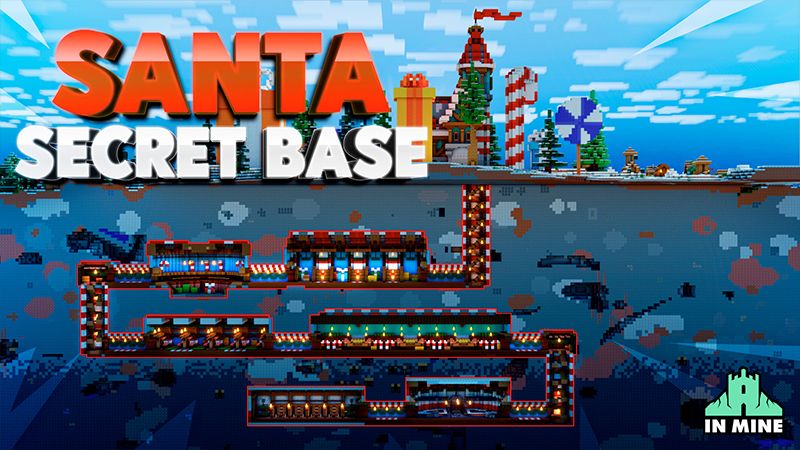 Santa Secret Base on the Minecraft Marketplace by In Mine Santa Secret Base on the Minecraft Marketplace by In Mine