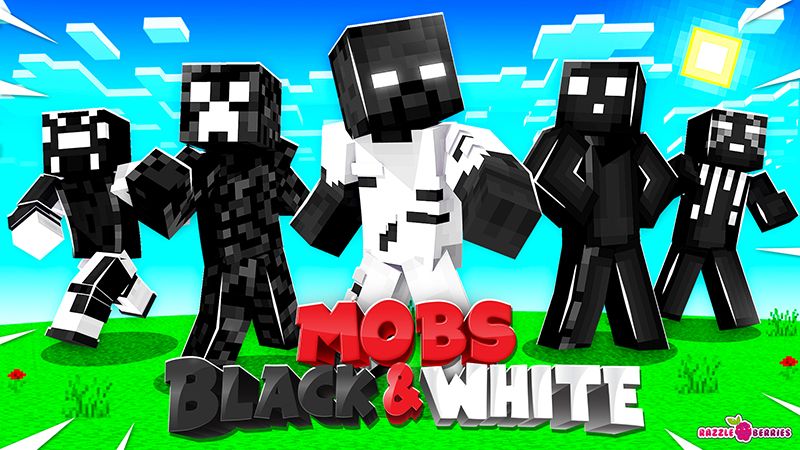 Black & white slime Minecraft Mob Skin