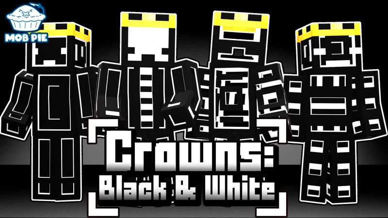 Crowns Black  White on the Minecraft Marketplace by Mob Pie