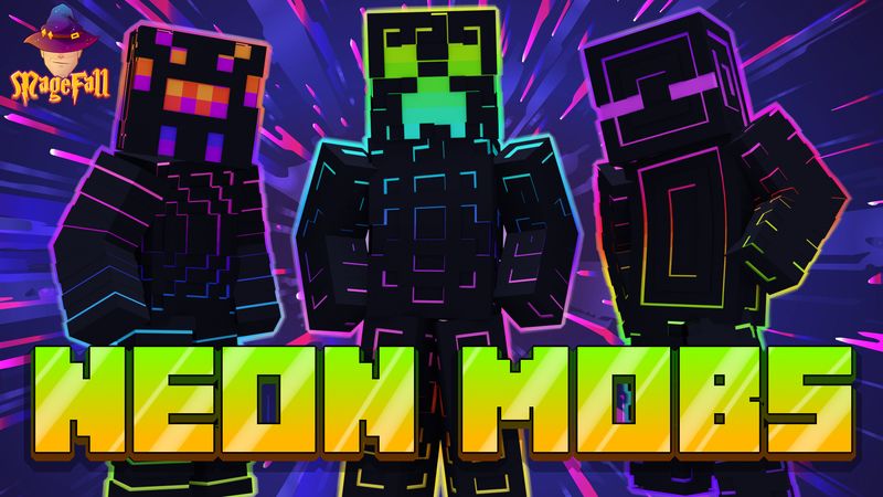 Neon Creeper - Mcpe Classic Minecraft Skin