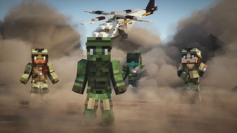 Military Army on the Minecraft Marketplace by Cubed Creations Military Army on the Minecraft Marketplace by Cubed Creations
