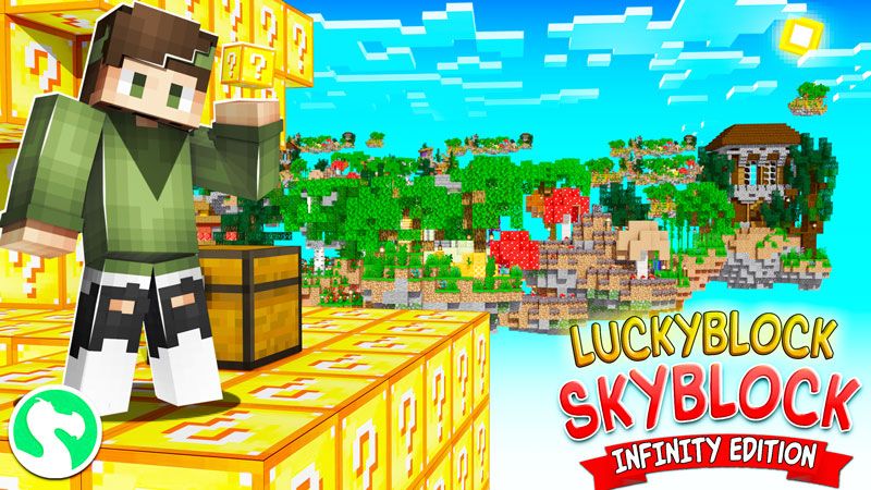 Infinity Lucky Block Skyblock on the Minecraft Marketplace by Dodo Studios
