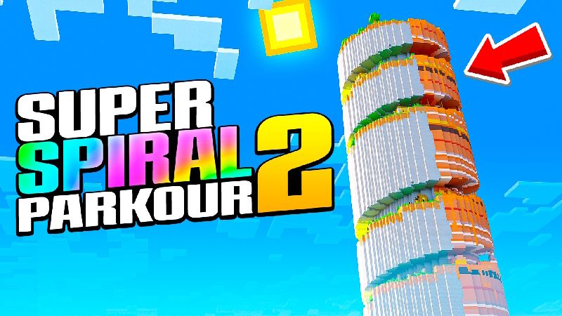 Super Spiral Parkour 2 on the Minecraft Marketplace by Pixell Studio
