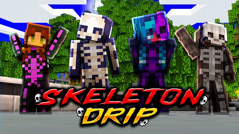 Skeleton Drip on the Minecraft Marketplace by PixelOneUp