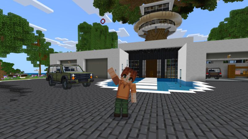 Modern Tree Mansion by CrackedCubes