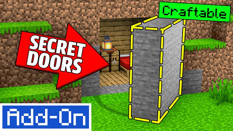 Secret Doors AddOn on the Minecraft Marketplace by Mod Block