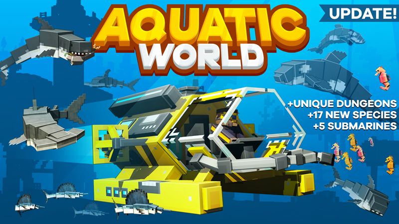 Aquatic World on the Minecraft Marketplace by HorizonBlocks Aquatic World on the Minecraft Marketplace by HorizonBlocks