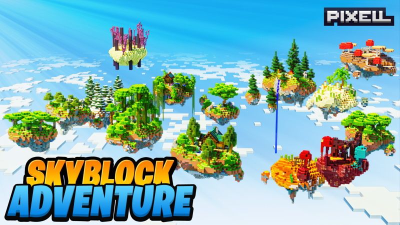 Skyblock Adventures on the Minecraft Marketplace by Pixell Studio Skyblock Adventures on the Minecraft Marketplace by Pixell Studio