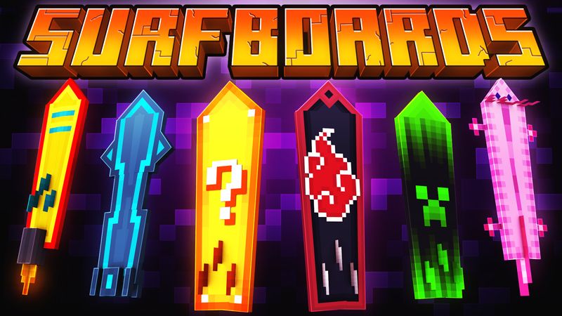 Surfboards on the Minecraft Marketplace by The Craft Stars Surfboards on the Minecraft Marketplace by The Craft Stars