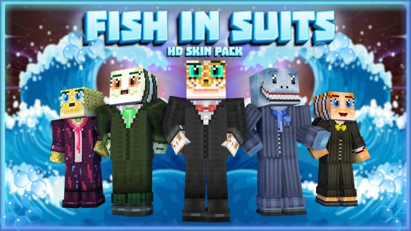 Fish In Suits HD Skin Pack on the Minecraft Marketplace by HearttCore Creations Fish In Suits HD Skin Pack on the Minecraft Marketplace by HearttCore Creations