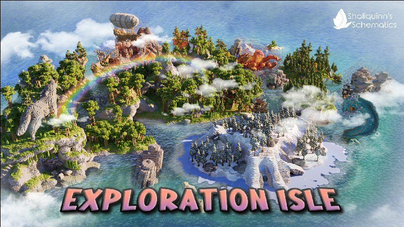 Exploration Isle on the Minecraft Marketplace by Shaliquinn's Schematics Exploration Isle on the Minecraft Marketplace by Shaliquinn's Schematics