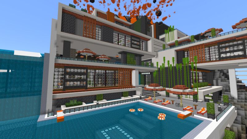 Supervolcano Mansion by CrackedCubes