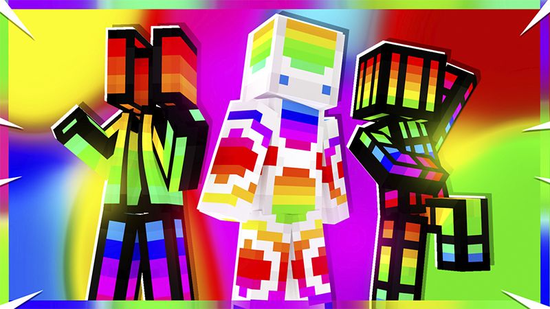 Rainbow Skins on the Minecraft Marketplace by AquaStudio Rainbow Skins on the Minecraft Marketplace by AquaStudio