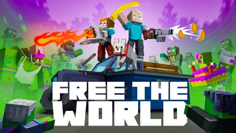 Free The World on the Minecraft Marketplace by Shapescape Free The World on the Minecraft Marketplace by Shapescape