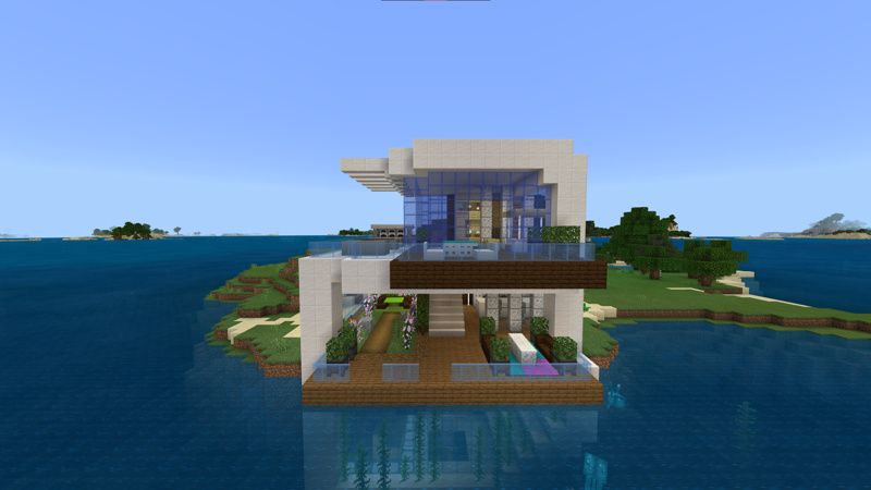 Underwater Cliffside House by Pixelusion