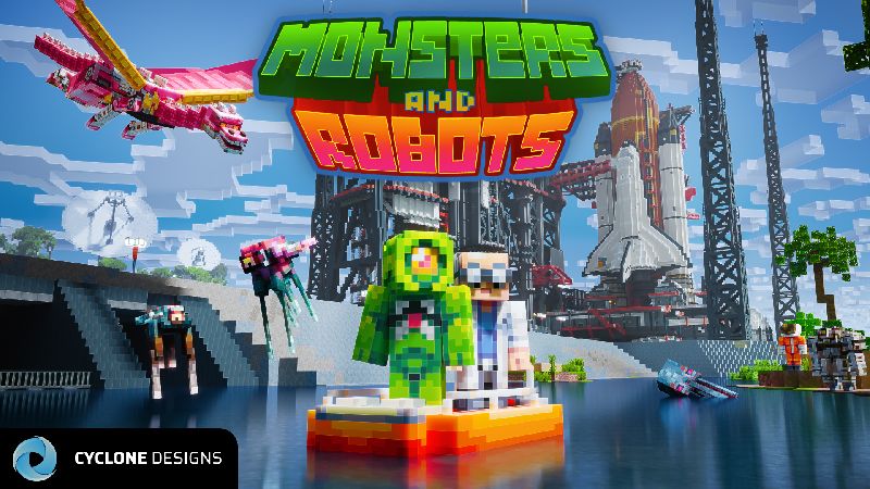 Monsters and Robots MashUp on the Minecraft Marketplace by Cyclone