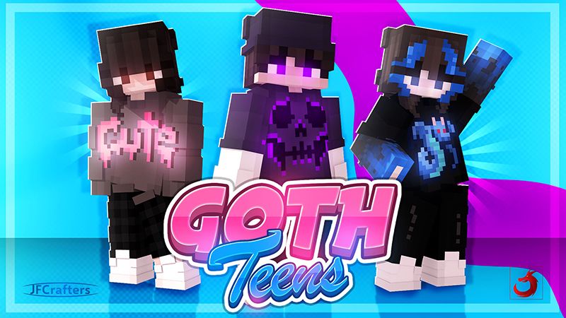 Goth Teens on the Minecraft Marketplace by JFCrafters