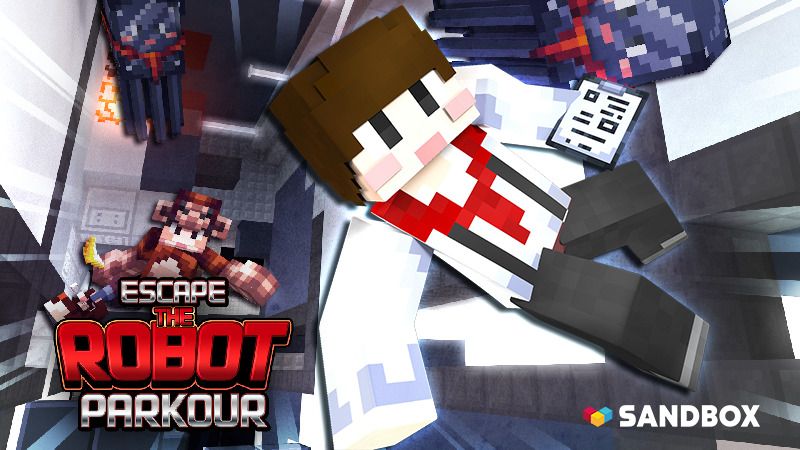Escape the Robot Parkour on the Minecraft Marketplace by Sandbox Network
