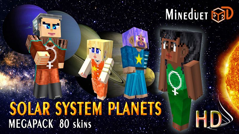 Solar System Planets on the Minecraft Marketplace by Mineduet