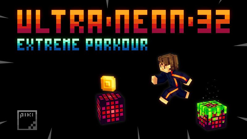 ULTRA NEON 32 Extreme Parkour on the Minecraft Marketplace by Piki Studios