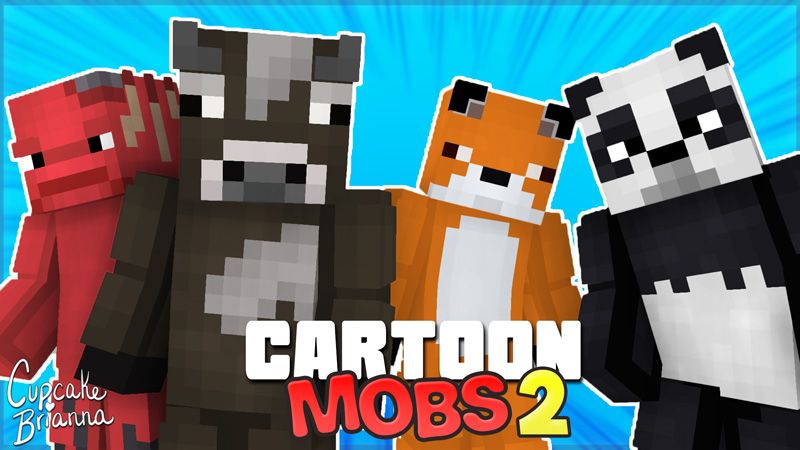 Cartoon Mobs 2 Skin Pack on the Minecraft Marketplace by CupcakeBrianna