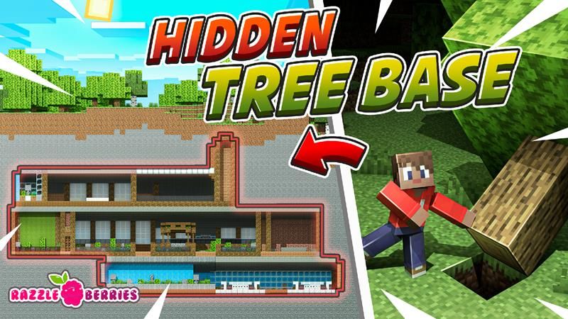 Hidden Tree Base by Razzleberries (Minecraft Marketplace Map