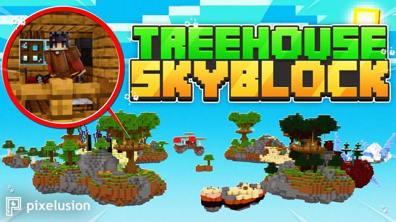 Treehouse Skyblock on the Minecraft Marketplace by Pixelusion