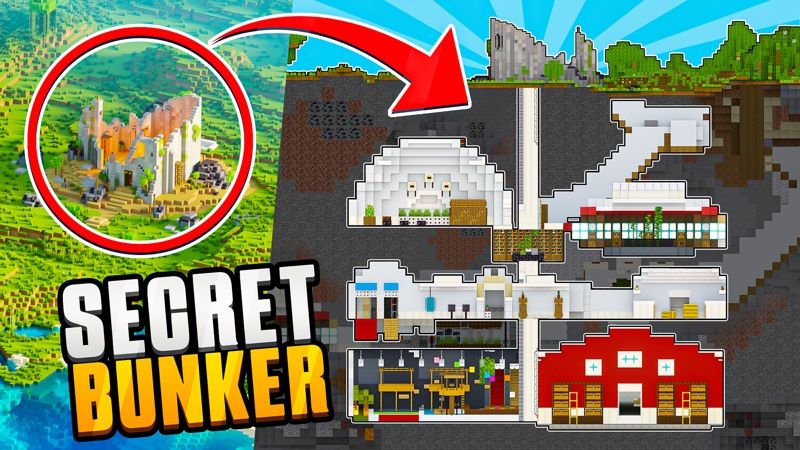 Secret Bunker on the Minecraft Marketplace by Pixell Studio