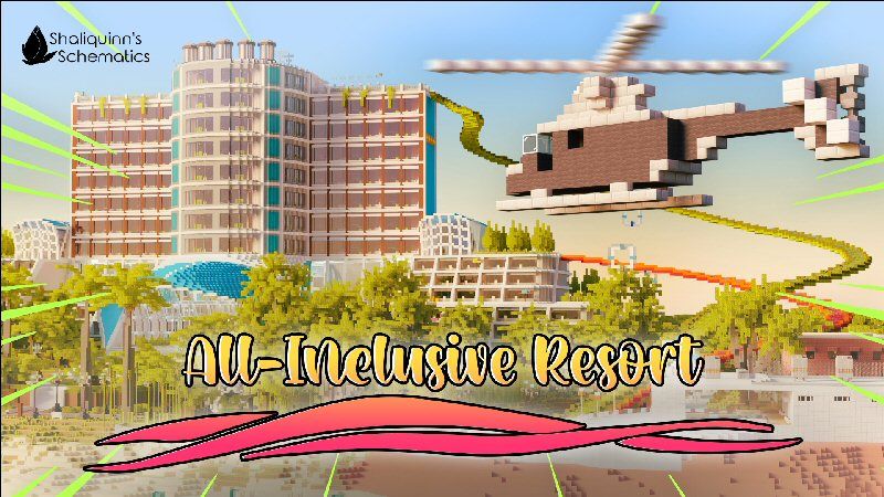 AllInclusive Resort on the Minecraft Marketplace by Shaliquinn's Schematics AllInclusive Resort on the Minecraft Marketplace by Shaliquinn's Schematics