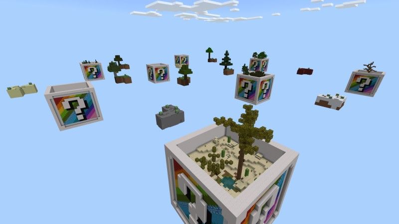 XL Rainbow Block Skyblock by Fall Studios