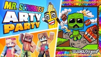 Mr Scribbles Arty Party on the Minecraft Marketplace by Block Perfect Studios