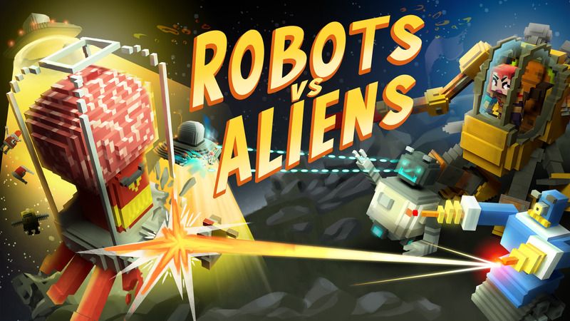 Robots vs Aliens on the Minecraft Marketplace by House of How