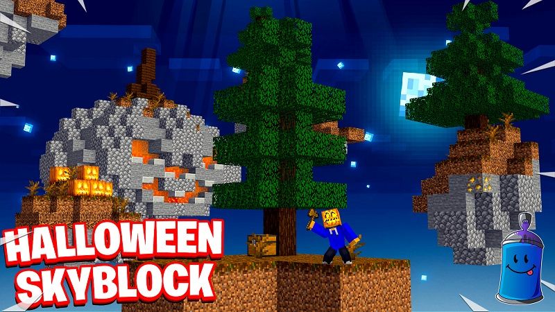 Halloween Skyblock on the Minecraft Marketplace by 4KS Studios Halloween Skyblock on the Minecraft Marketplace by 4KS Studios