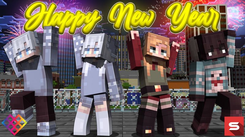 Happy New Year on the Minecraft Marketplace by Rainbow Theory Happy New Year on the Minecraft Marketplace by Rainbow Theory