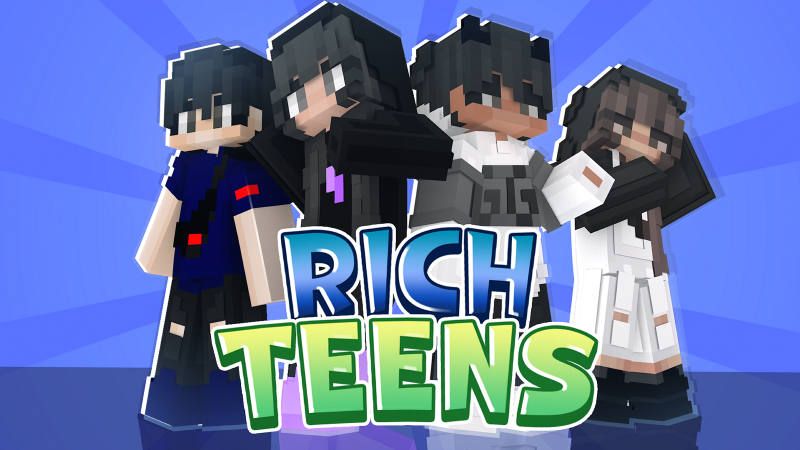 Rich Teens on the Minecraft Marketplace by BLOCKLAB Studios Rich Teens on the Minecraft Marketplace by BLOCKLAB Studios